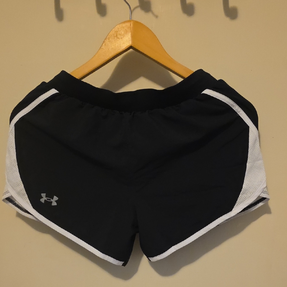 Under Armour Black Shorts with White Trim